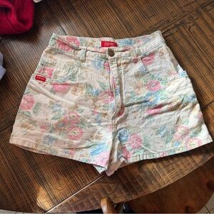 Vintage linen Esprit Floral Women's Shorts - Multicolor floral